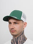 Бейсболка FLEXFIT арт. 6606T (зеленый / белый)